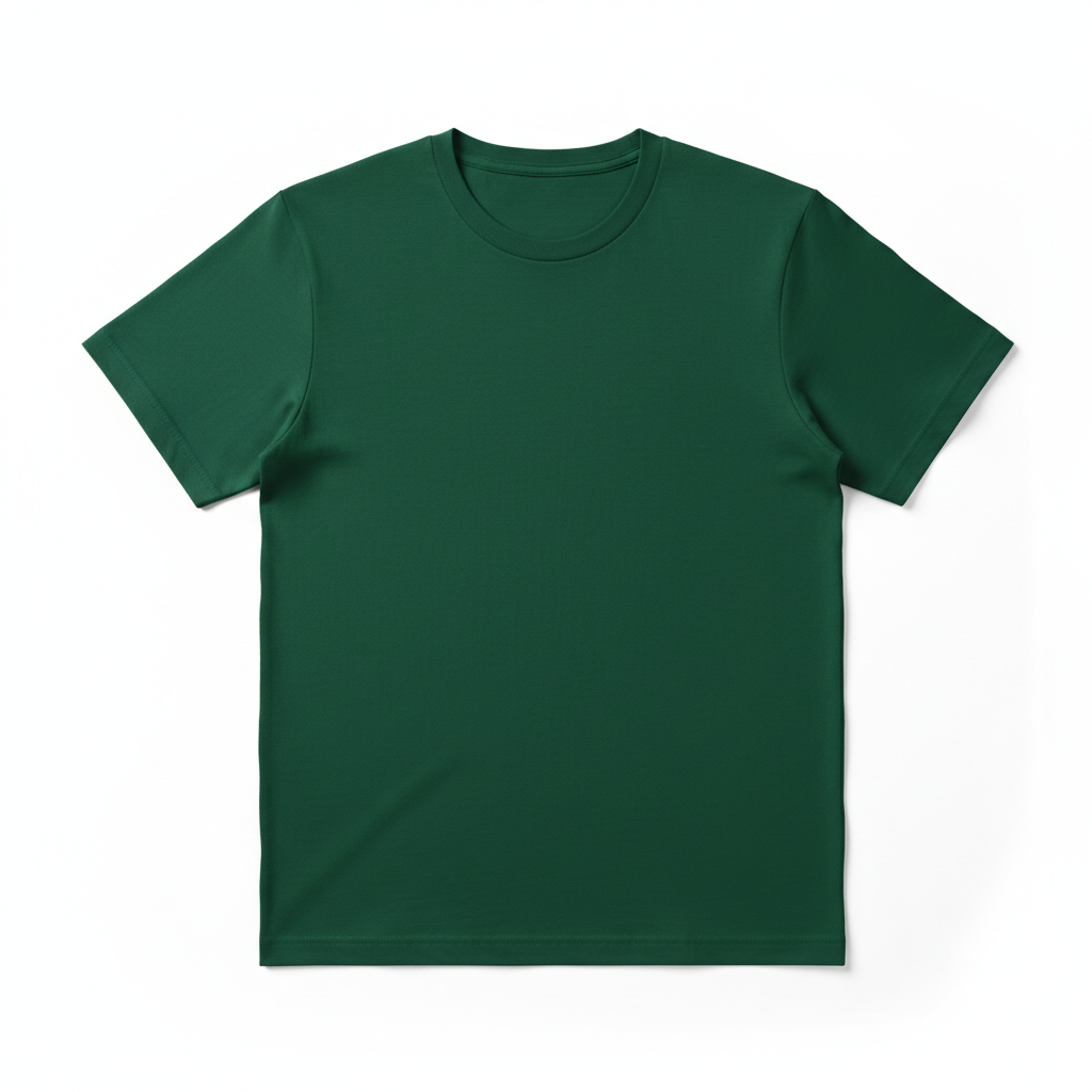 Classic Crew Neck Tee - Forest Green
