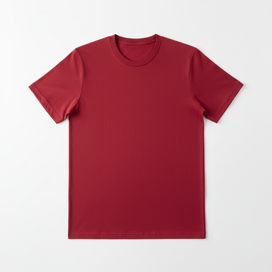 Classic Crew Neck Tee - Red
